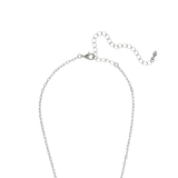Sorrelli Haute Halo Pendant Necklace in Royal Red Delite & Palladium