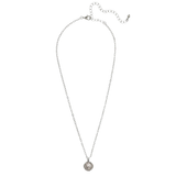 Sorrelli Haute Halo Pendant Necklace in Crystal & Palladium