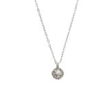 Sorrelli Haute Halo Pendant Necklace in Crystal & Palladium
