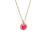 Sorrelli Haute Halo Pendant Necklace in Big Flirt