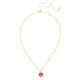 Sorrelli Izzy Decorated Pendant Necklace in Red Velvet