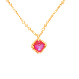 Sorrelli Izzy Decorated Pendant Necklace in Red Velvet