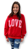 LULU MAC Sweatshirt ‘Red / Pink Gingham’ LOVE