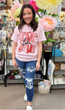 Faux Yarn Love Like Jesus Valentine T-Shirt