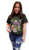 Mardi Gras Buck T-Shirt in Green