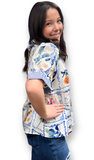 Jodifl Floral Print Button Up Top, Assorted Colors