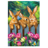 ‘Garden Bunnies’ Decorative Flag
