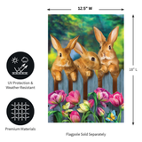 ‘Garden Bunnies’ Decorative Flag
