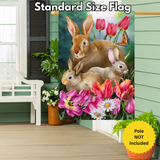 ‘Bunny Family’ Decorative Flag