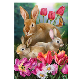‘Bunny Family’ Decorative Flag