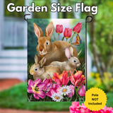 ‘Bunny Family’ Decorative Flag