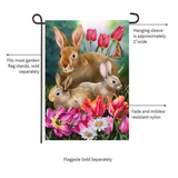 ‘Bunny Family’ Decorative Flag