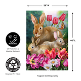 ‘Bunny Family’ Decorative Flag