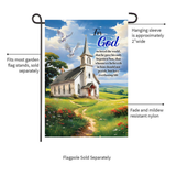 ‘For God Church’ Decorative Flag