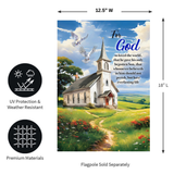 ‘For God Church’ Decorative Flag