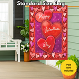 ‘Valentine’s Heart Trio’ Decorative Flag