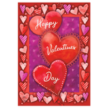 ‘Valentine’s Heart Trio’ Decorative Flag