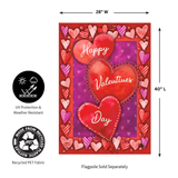 ‘Valentine’s Heart Trio’ Decorative Flag