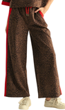 JODIFL Brown Faux Suede Leopard Set