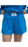 LULU MAC,  Terry Cloth Shorts, Bright Blue