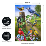 ‘Country Birds’ Decorative Flag
