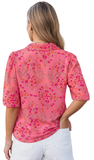 Floral Print Button Up Blouse