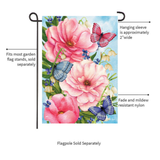 ‘Pink Peonies’ Decorative Flag