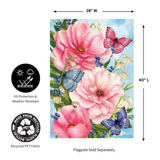 ‘Pink Peonies’ Decorative Flag