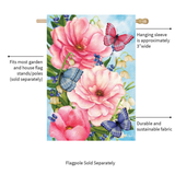 ‘Pink Peonies’ Decorative Flag