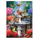 ‘Spring Bath Birds’ Decorative Flag