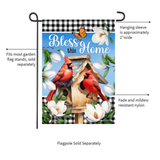 ‘Bless This Home Cardinal’ Decorative Flag