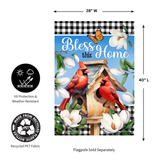 ‘Bless This Home Cardinal’ Decorative Flag