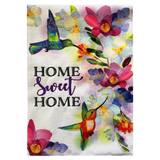 ‘Home Sweet Home Hummingbirds’ Decorative Flag