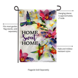 ‘Home Sweet Home Hummingbirds’ Decorative Flag