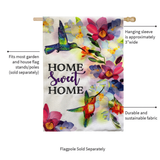‘Home Sweet Home Hummingbirds’ Decorative Flag