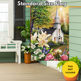 ‘Church in Spring’ Decorative Flag