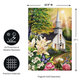 ‘Church in Spring’ Decorative Flag