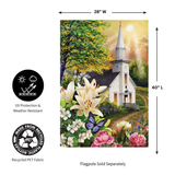‘Church in Spring’ Decorative Flag