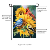 ‘Birds in the Garden’ Decorative Flag