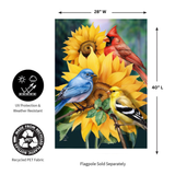 ‘Birds in the Garden’ Decorative Flag