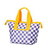SWIG “GameDay Gingham Purple + Yellow” Lunchi Lunch Bag