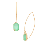 Sorrelli Bobbi Threader Dangle Earrings in Mint Delite