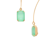 Sorrelli Bobbi Threader Dangle Earrings in Mint Delite