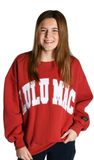 LULU MAC Sweatshirt ‘Cardinal / White’