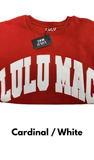 LULU MAC Sweatshirt ‘Cardinal / White’