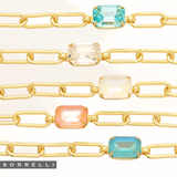 SORRELLI Nia Tennis Bracelet in Ultra White Aurora Borealis