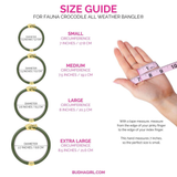 BuDha Girl, Fauna Crocodile All Weather Bangle