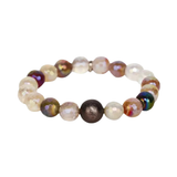 BuDhaGirl, Melange Beaded Bracelet, Flint