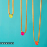 Sorrelli Rowan Pendant Necklace in Electric Yellow