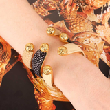 BuDhaGirl, Jolene Stingray Cuff, Ivory